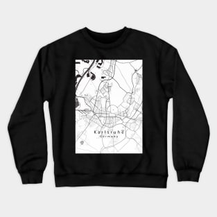 Karlsruhe Germany City Map Crewneck Sweatshirt